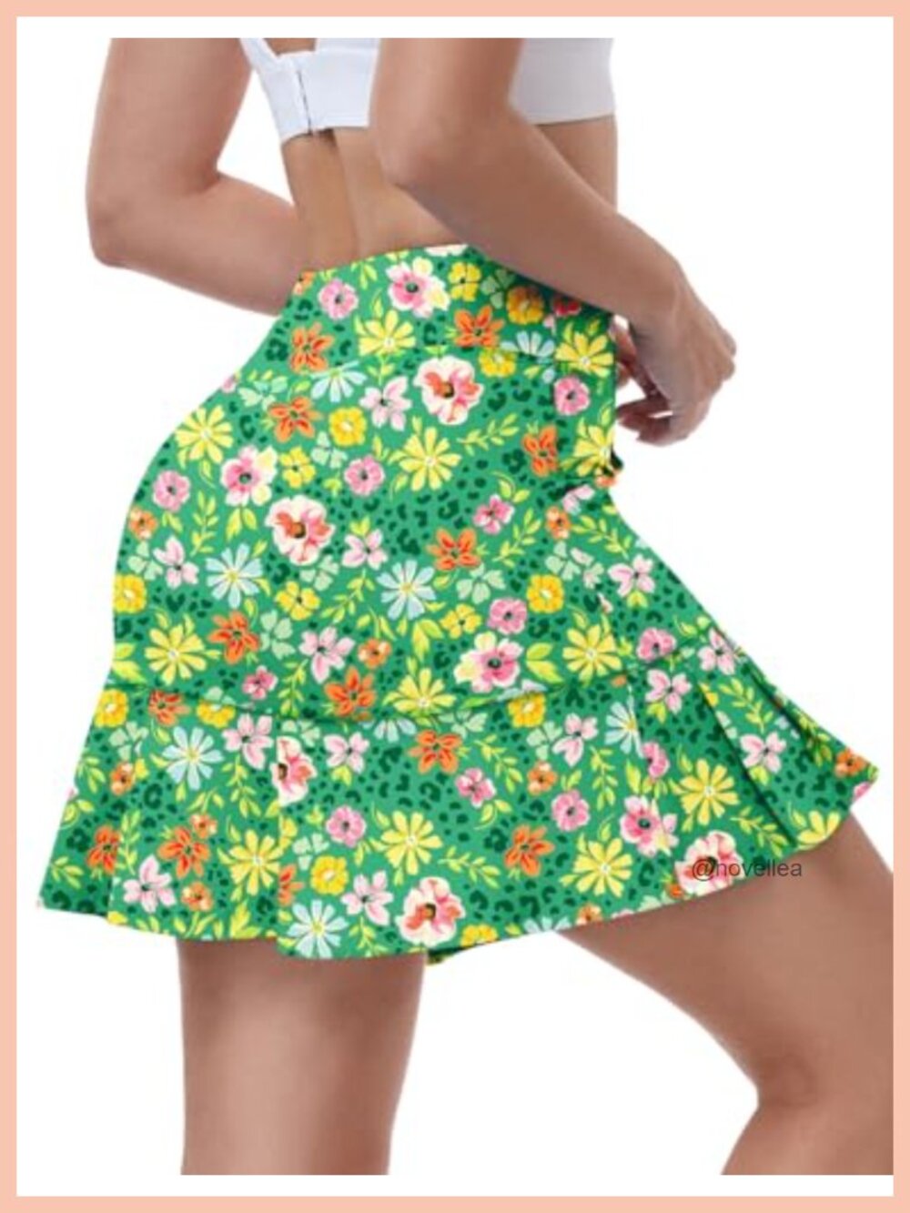 Women's Athletic Skort High Waisted Pleated Tennis Golf Skirt with Pockets
